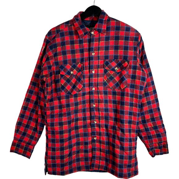 Timber Ridge Flannel plaid Long Sleeve Button Down - Picture 1 of 8